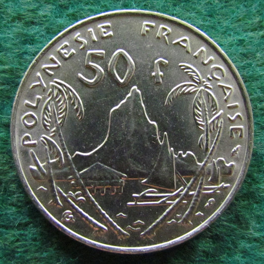 French Polynesie 1975 50 Franc Coin