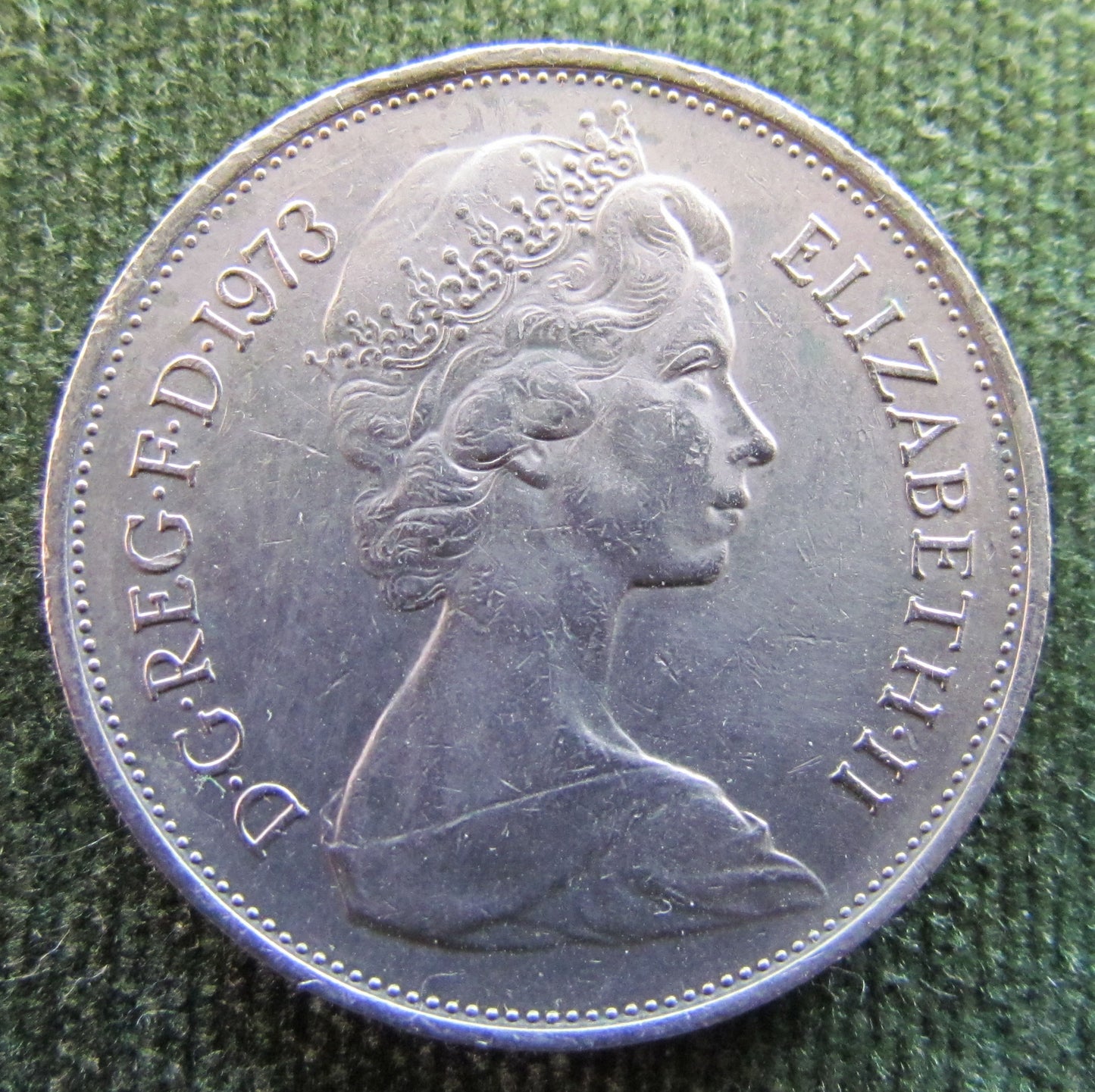 GB British UK English 1973 10 New Pence Queen Elizabeth II Coin