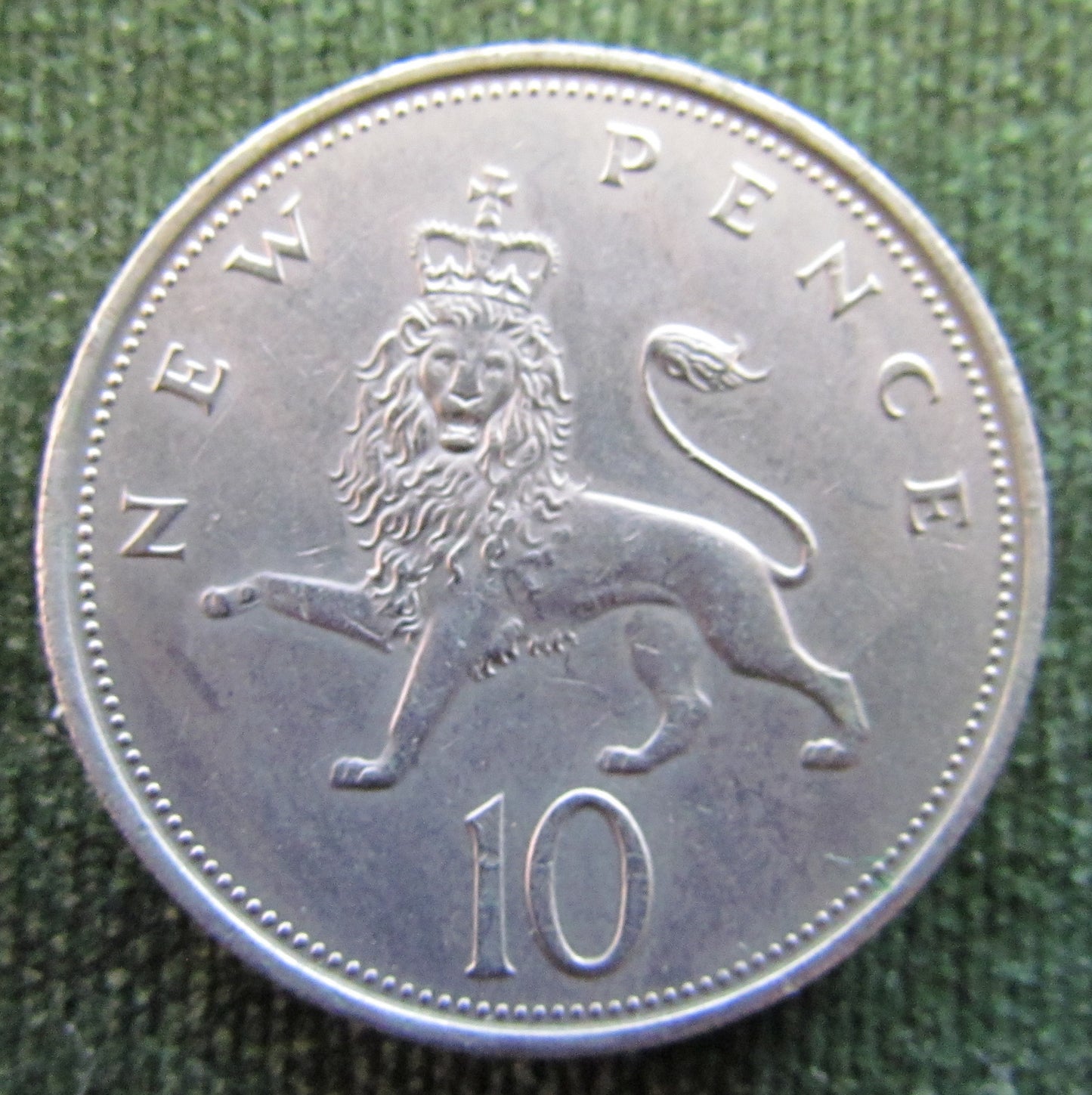 GB British UK English 1973 10 New Pence Queen Elizabeth II Coin