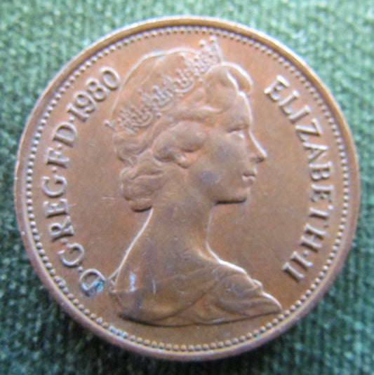GB British UK English 1980 2 New Pence Queen Elizabeth II Coin