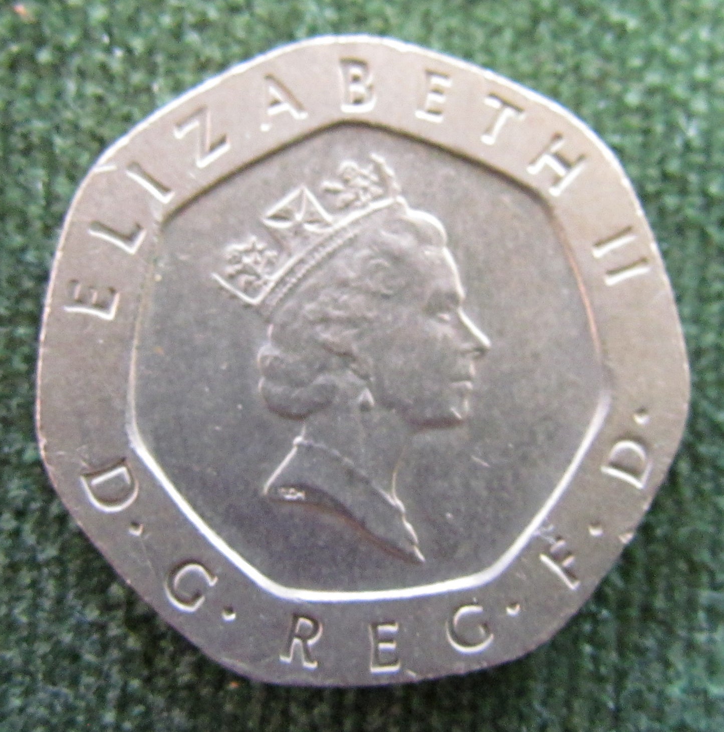 GB British UK English 1987 20 New Pence Queen Elizabeth II Coin