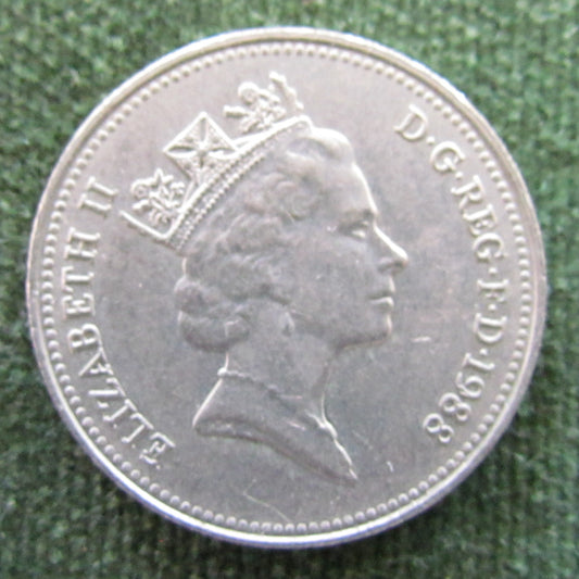 GB British UK English 1988 5 New Pence Queen Elizabeth II Coin