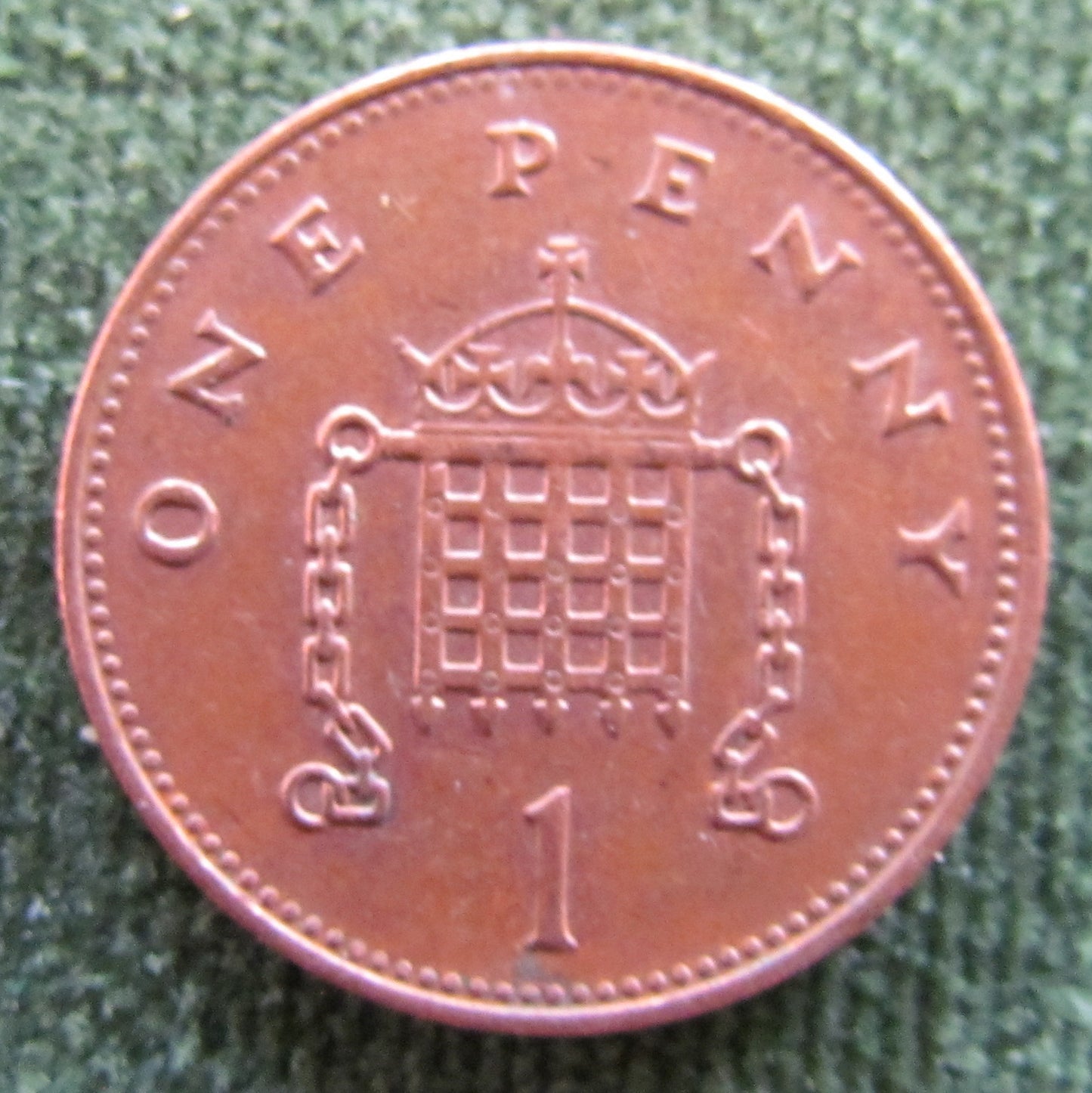 GB British UK English 1992 1 Penny Queen Elizabeth II Coin