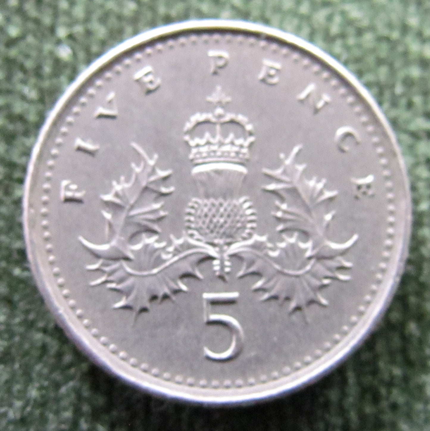 GB British UK English 1992 5 New Pence Queen Elizabeth II Coin