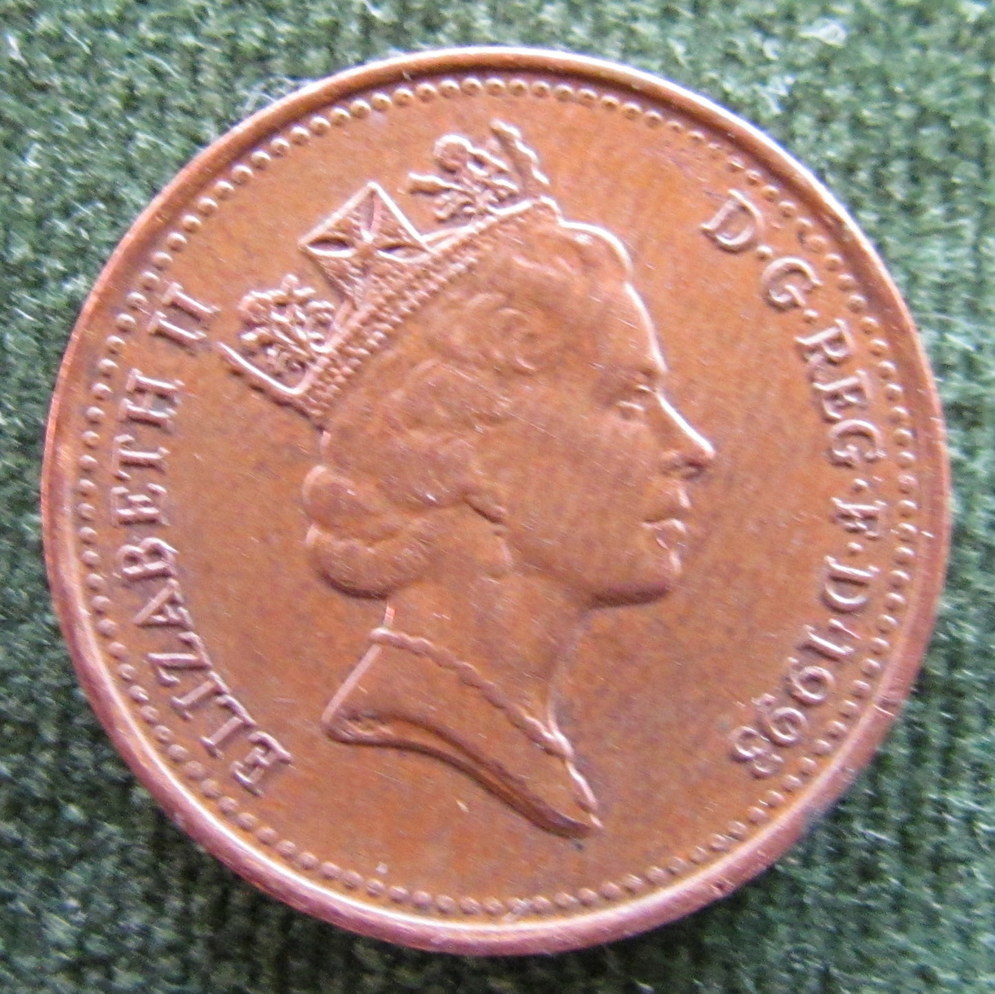 GB British UK English 1993 1 Penny Queen Elizabeth II Coin