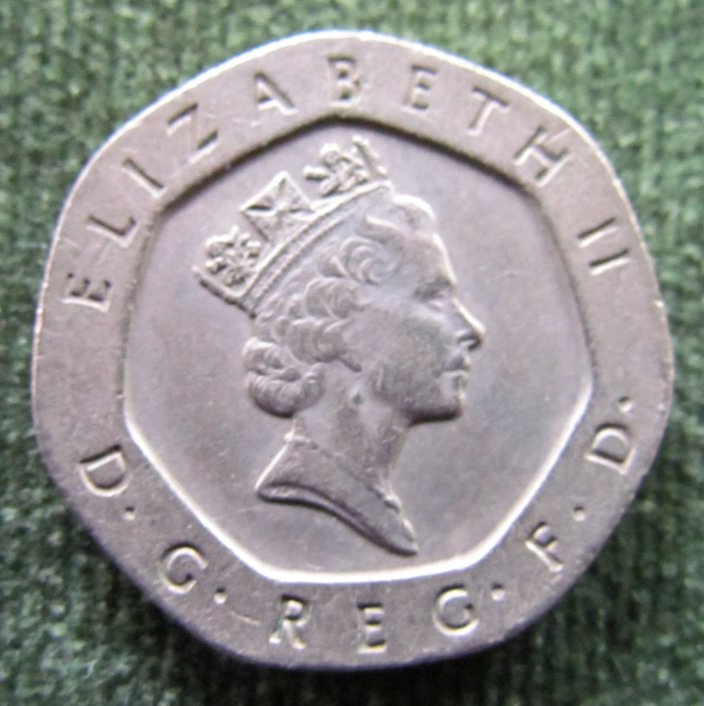 GB British UK English 1993 20 New Pence Queen Elizabeth II Coin