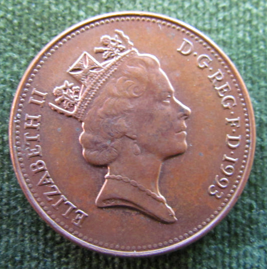 GB British UK English 1993 2 New Pence Queen Elizabeth II Coin