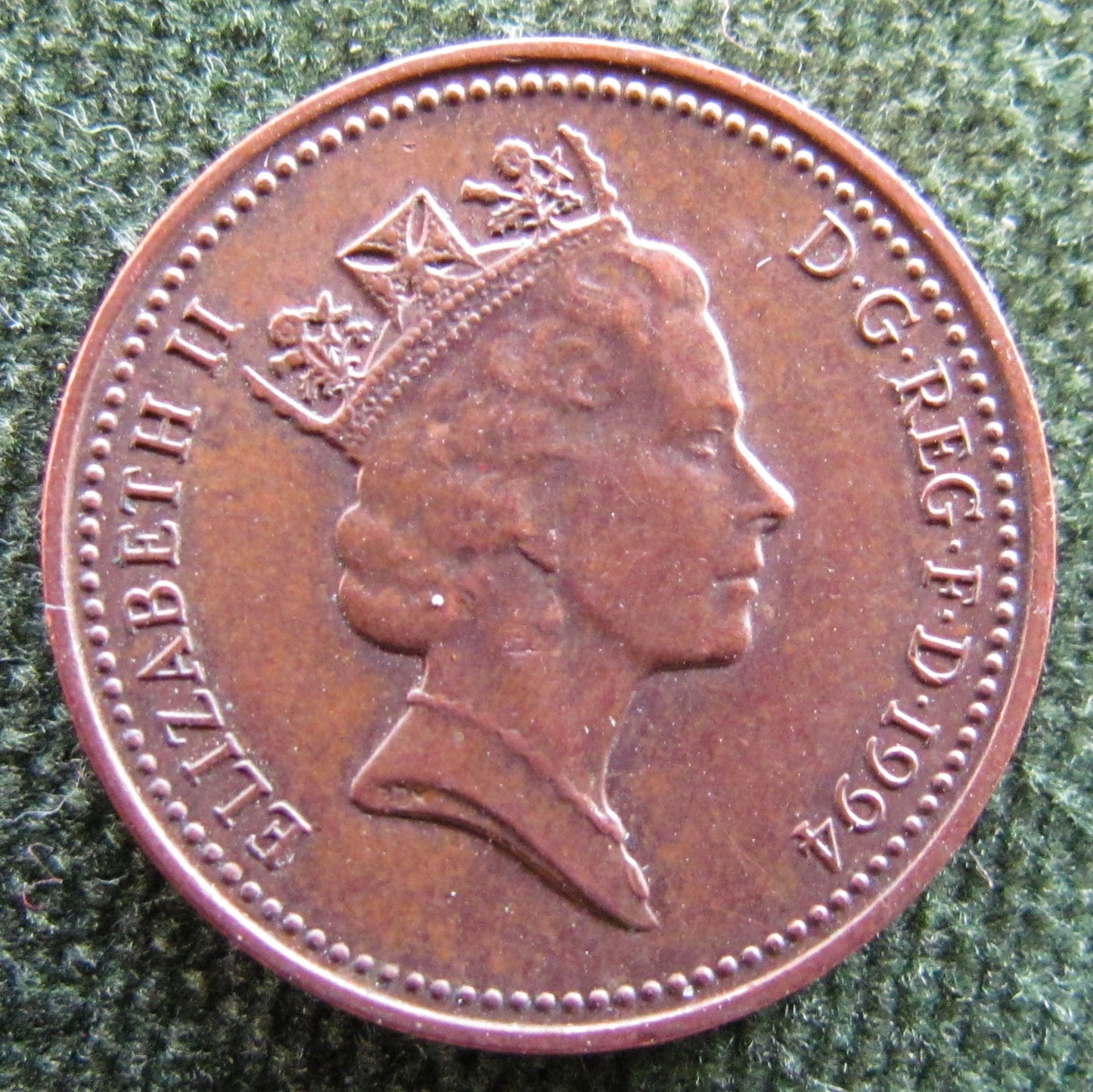 GB British UK English 1994 1 Penny Queen Elizabeth II Coin