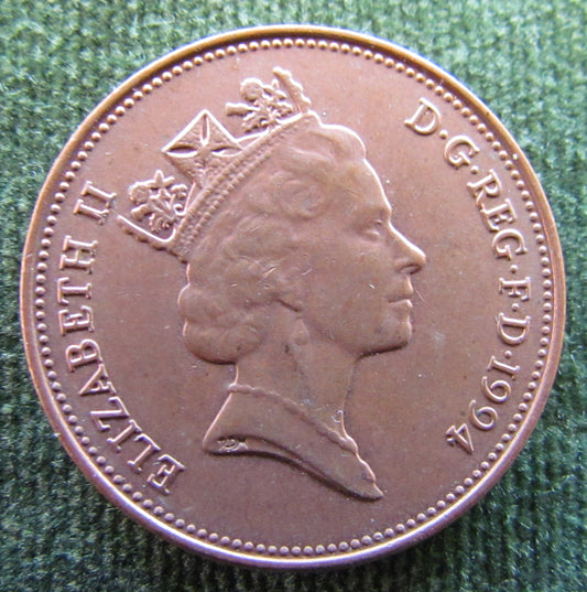 GB British UK English 1994 2 New Pence Queen Elizabeth II Coin