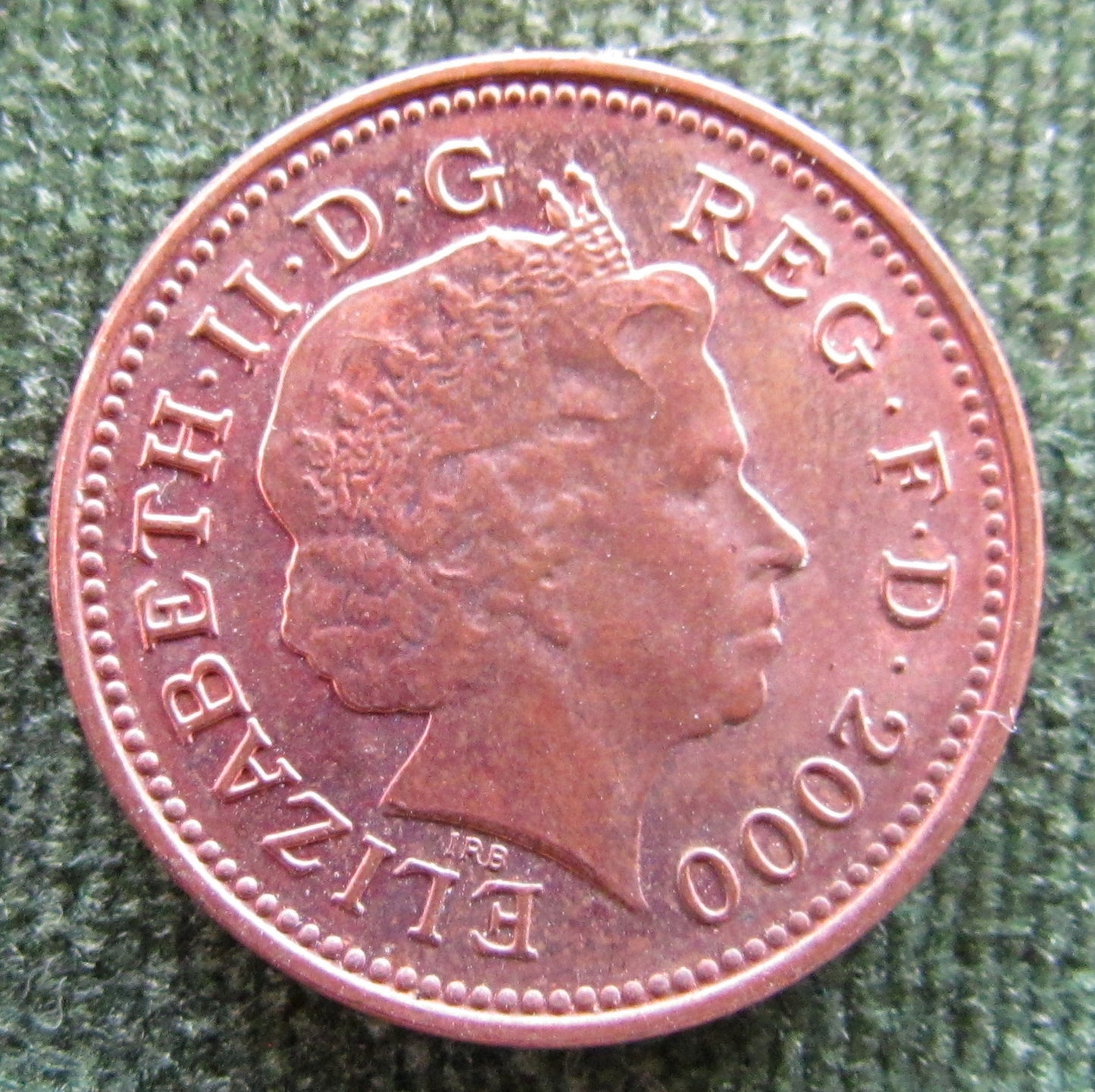 GB British UK English 2000 1 Penny Queen Elizabeth II Coin