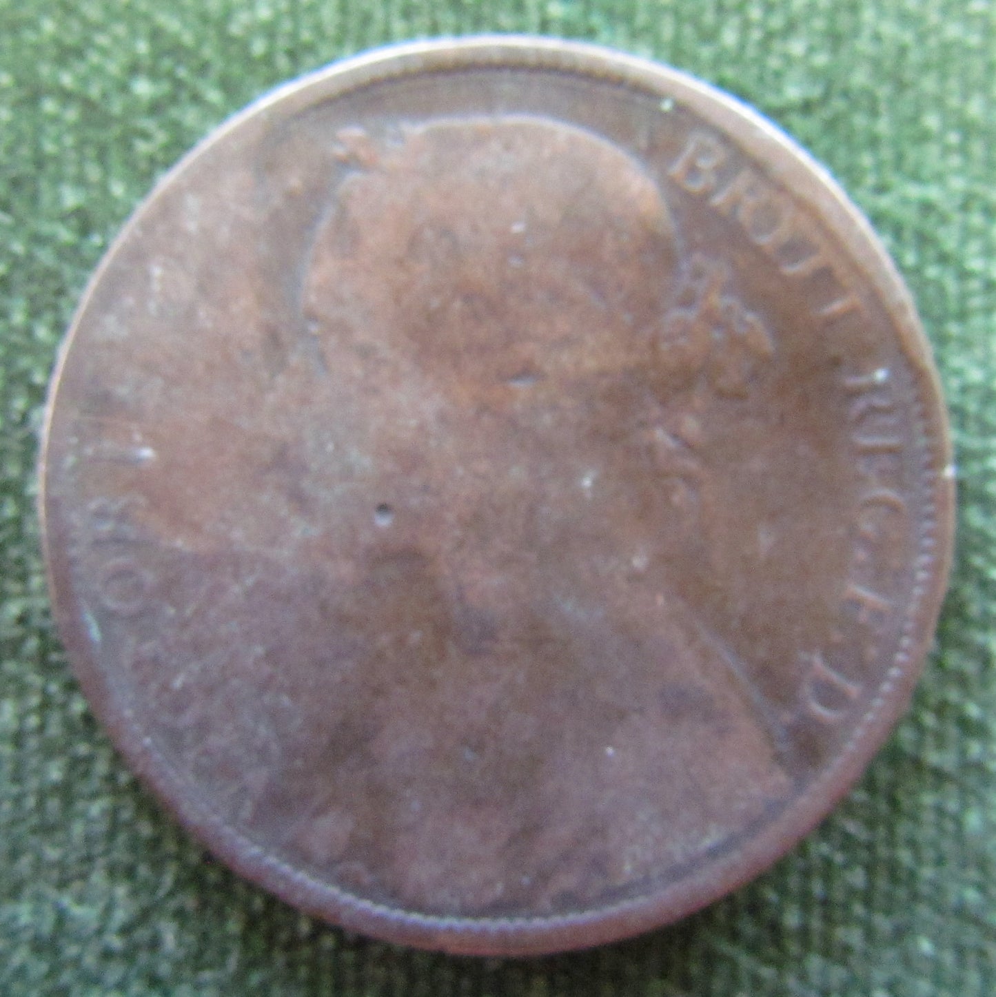 GB British UK English 1881 Penny Queen Victoria Coin - Bun Head