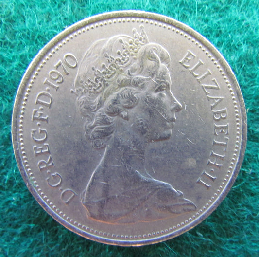 GB British UK English 1970 10 New Pence Queen Elizabeth II Coin