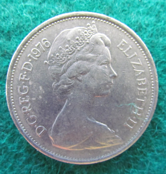 GB British UK English 1976 10 New Pence Queen Elizabeth II Coin