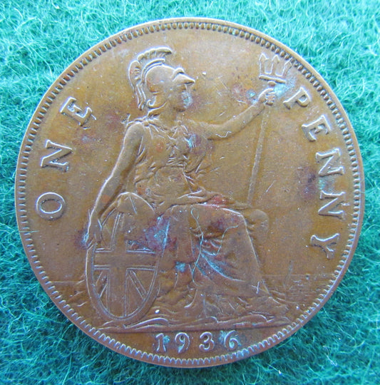 GB British UK English 1936 Penny King George V Coin