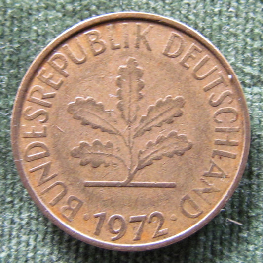 Germany 1972 F 10 Pfennig Coin - Circulated