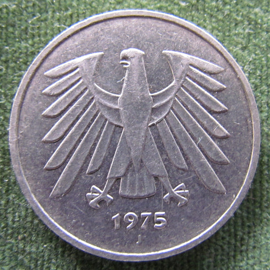 Germany 1975 J 5 Deutsche  Mark Coin - Circulated