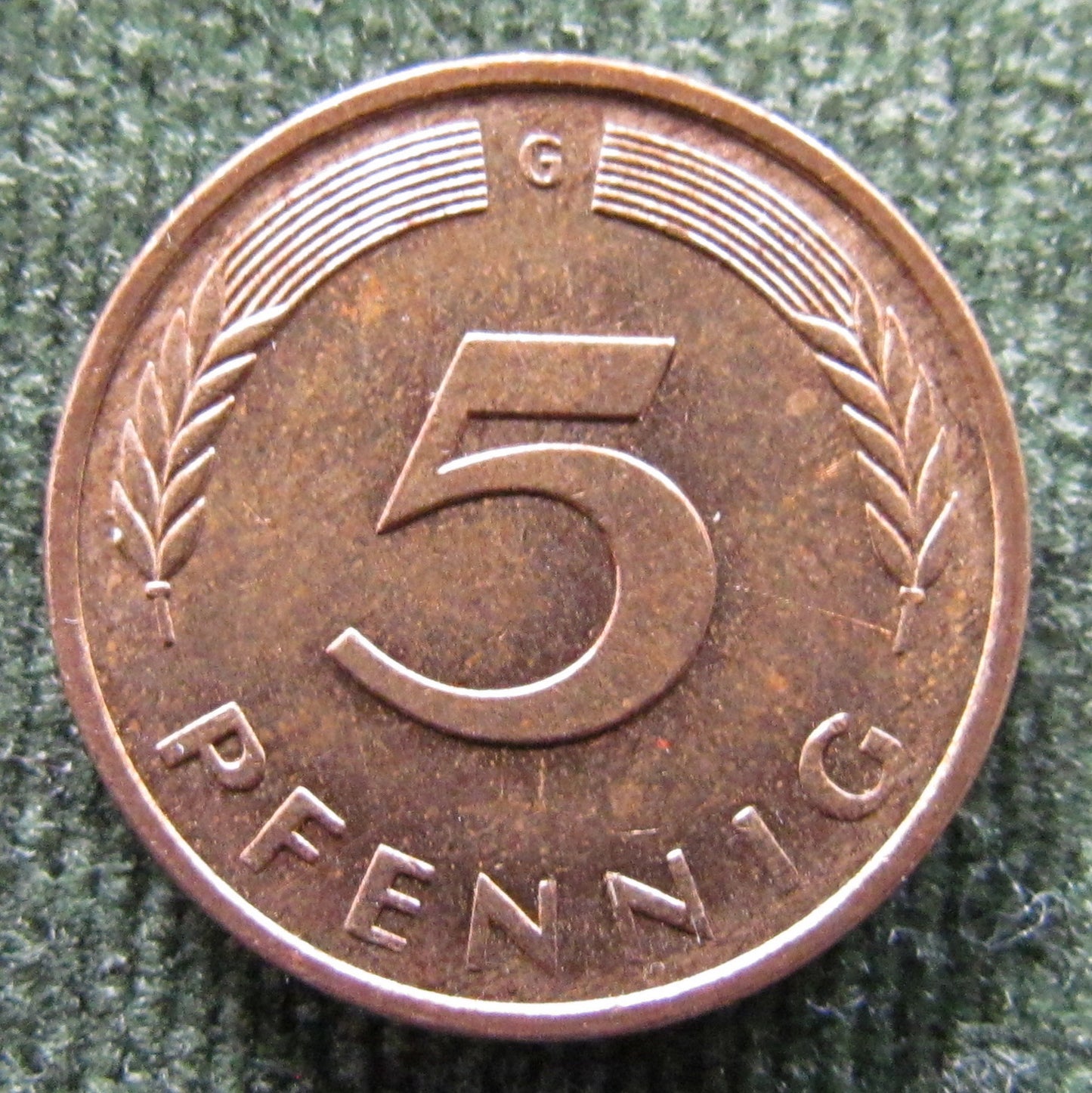 Germany 1976 G 5 Pfennig Coin - Circulated