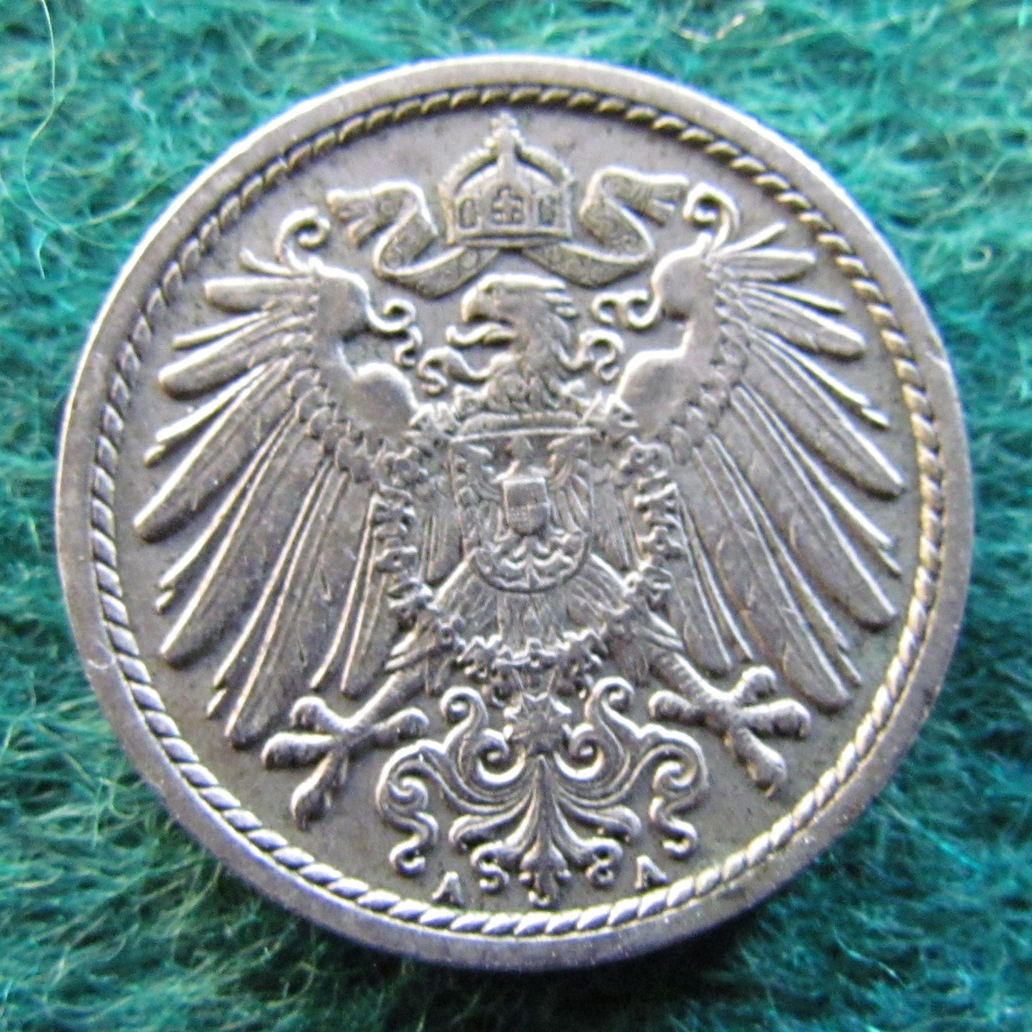 Germany 1911 5 Pfennig Coin - Circulated