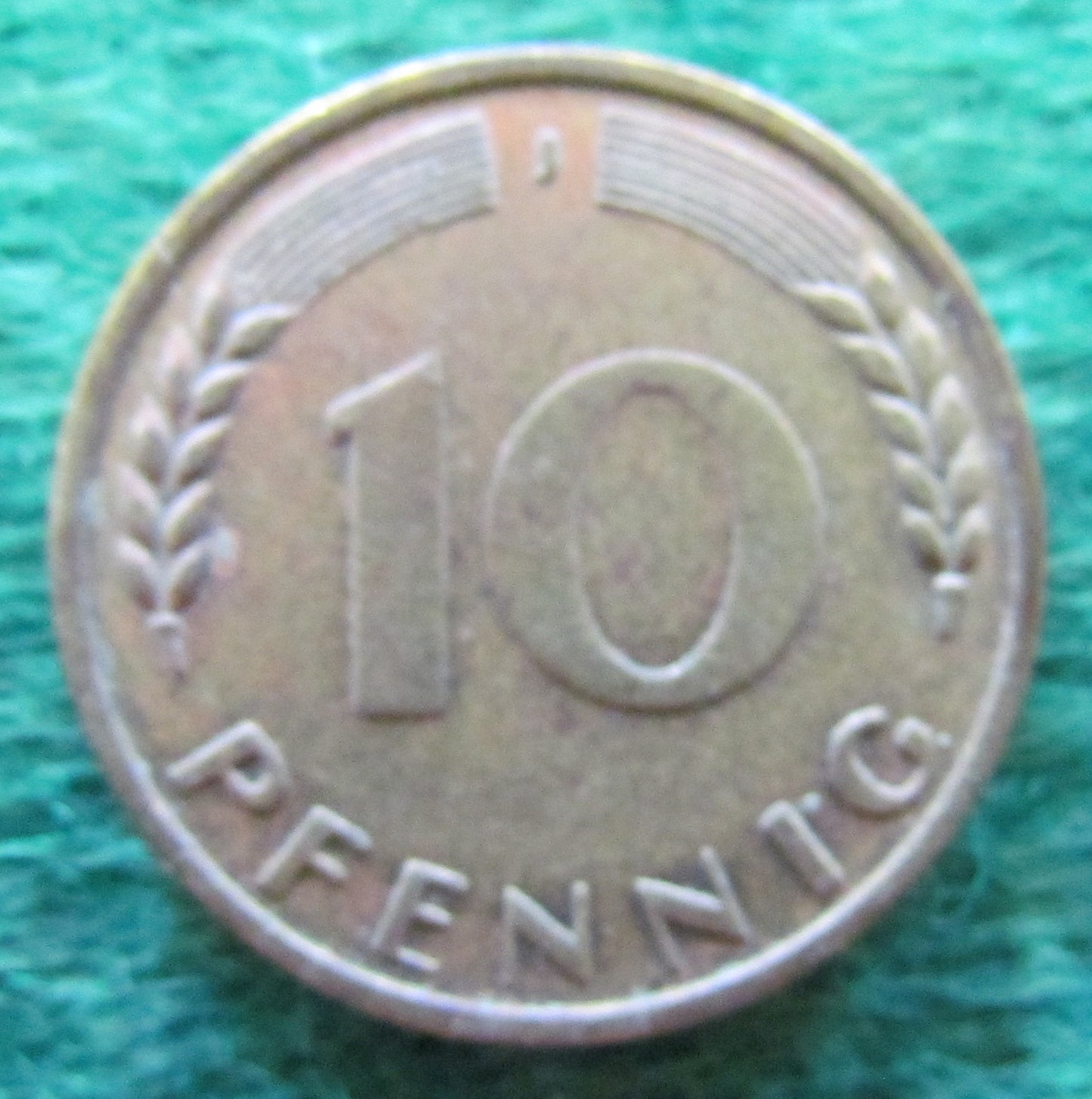 Germany 1967 J 10 Pfennig Coin - Circulated