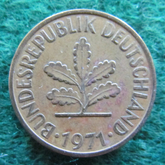 Germany 1971 J 10 Pfennig Coin - Circulated