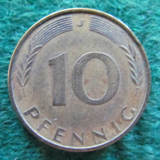 Germany 1971 J 10 Pfennig Coin - Circulated