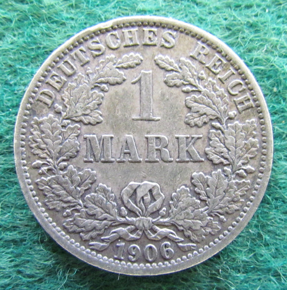 Germany 1906 A 1 Deutsche  Mark Coin - Circulated