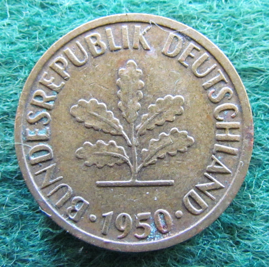 Germany 1950 J 5 Pfennig Coin - Circulated