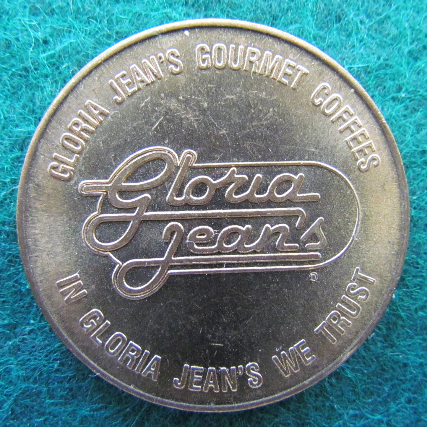 Gloria Jean's Coffee Token " Good For One Free Cup Of Coffee "