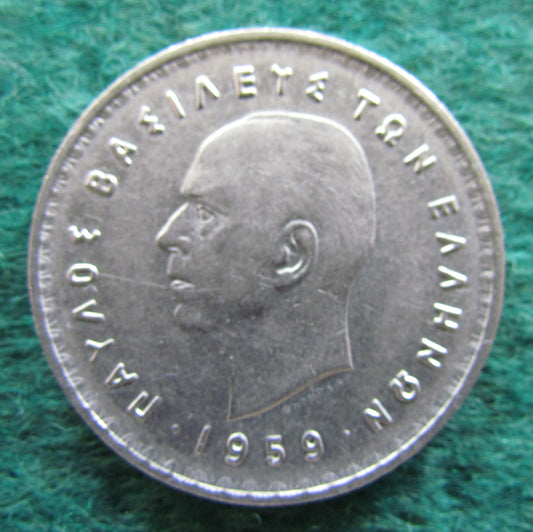 Greek 1959 10 Drachma Coin