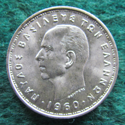 Greek 1960 20 Drachma Coin