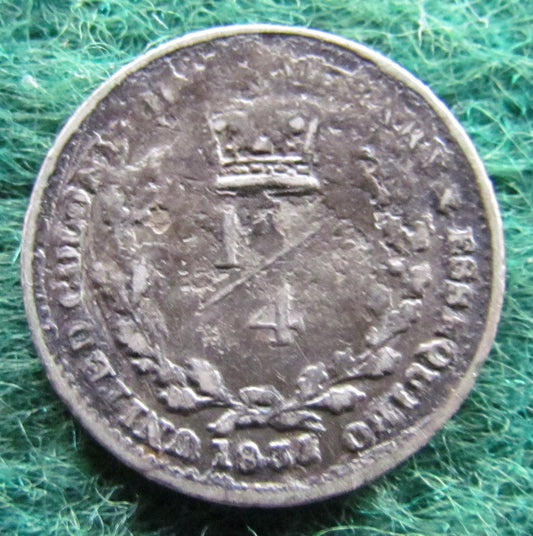United Colony Of Demerary & Essequibo 1835 1/4 Gulden William IV Coin Guyana - Circulated