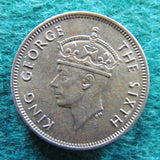 Hong Kong 1949 Ten Cent King George VI Coin - Circulated