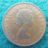 Australian 1954 Half Penny Queen Elizabeth II Coin