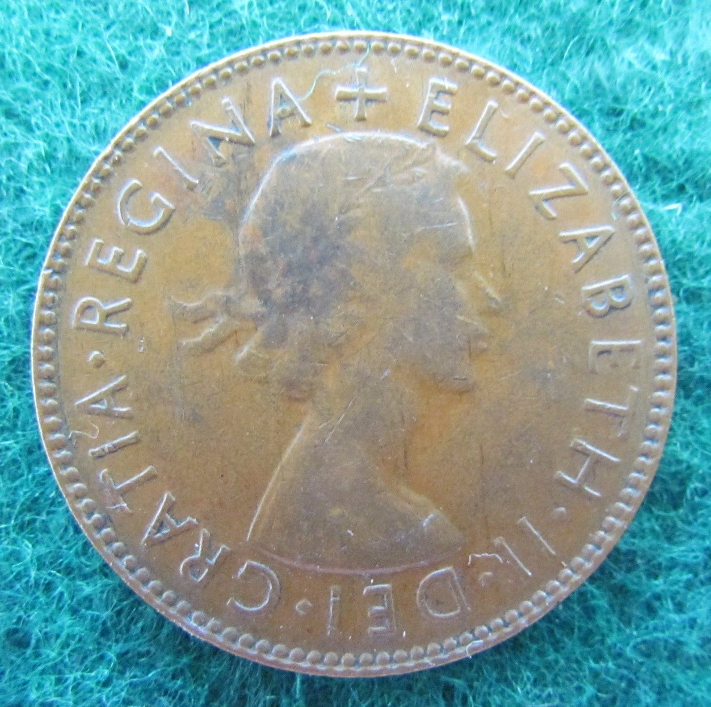 Australian 1955 1/2d Half Penny Queen Elizabeth II Coin