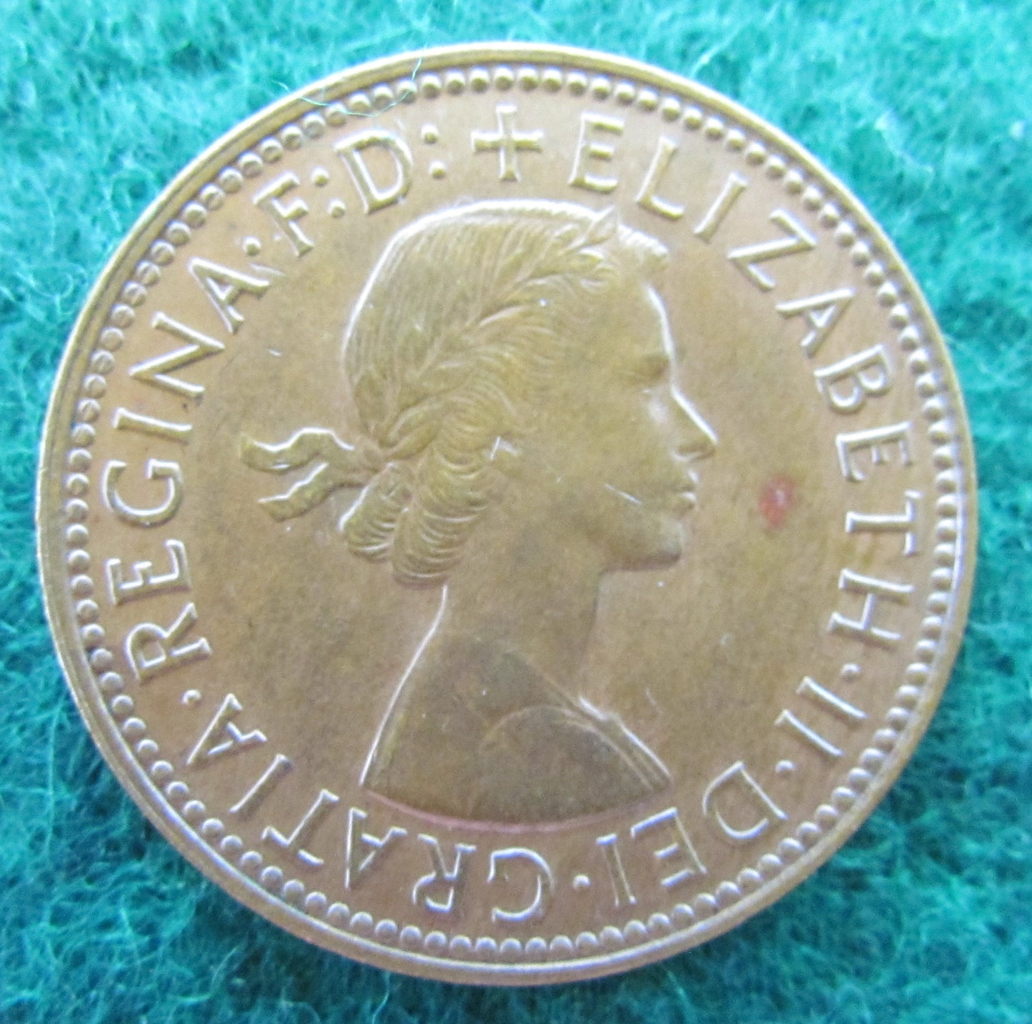 Australian 1963 Y. 1/2d Half Penny Queen Elizabeth II Coin