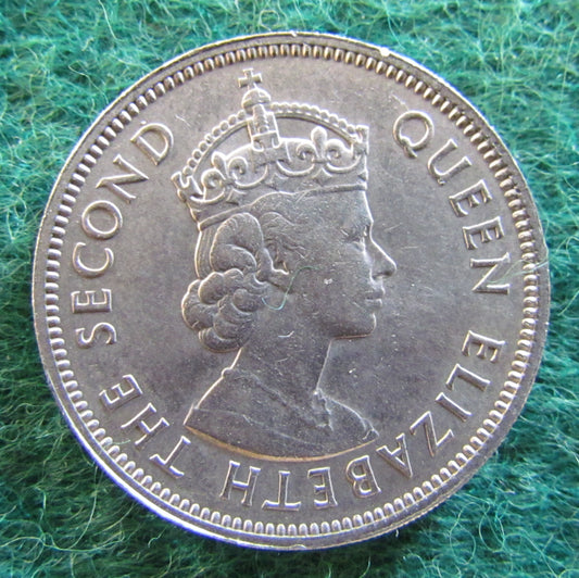 Hong Kong 1961 50 Cent Queen Elizabeth II Coin