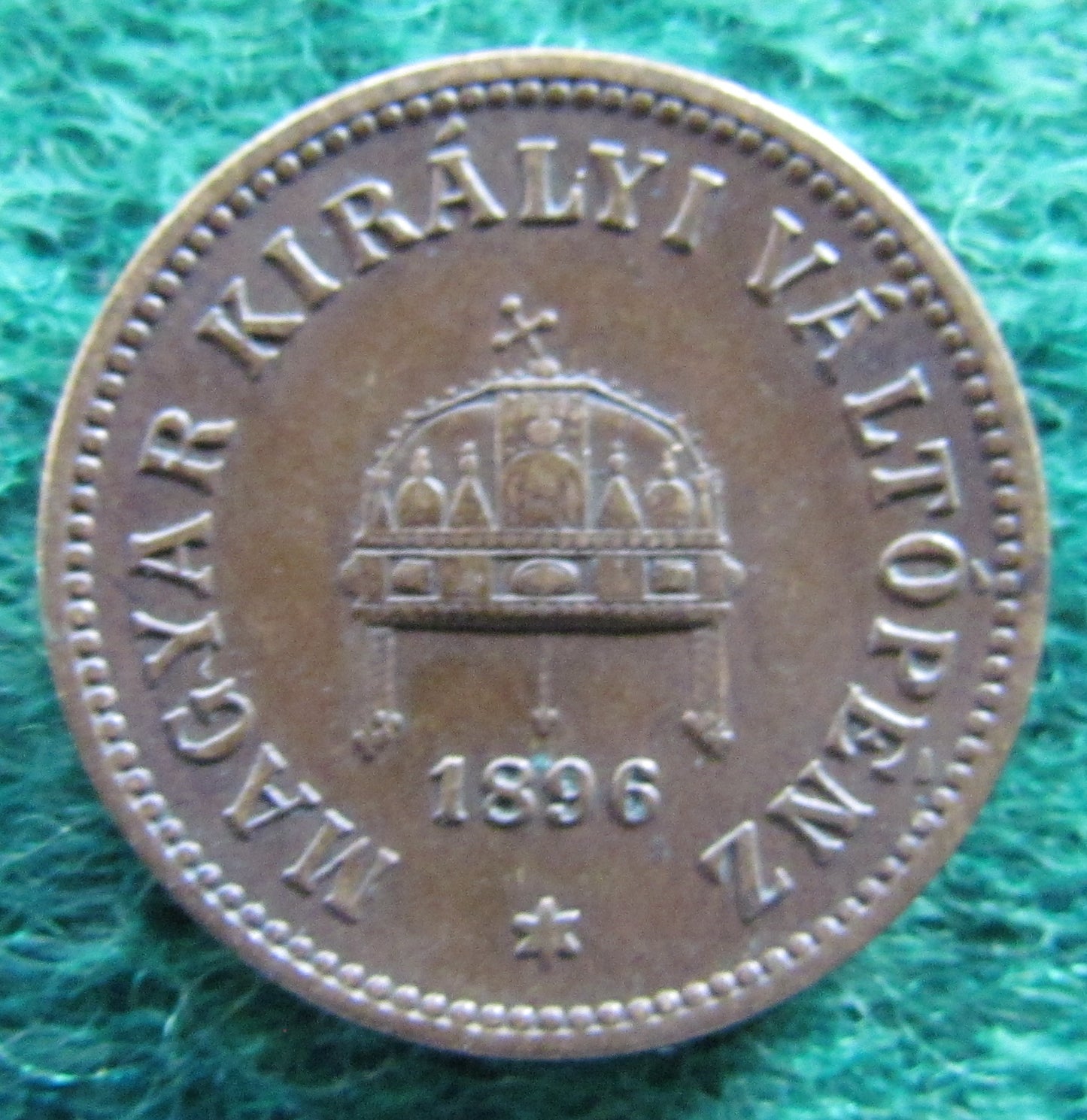 Hungary Magyar 1896 2 Filler Coin - Circulated