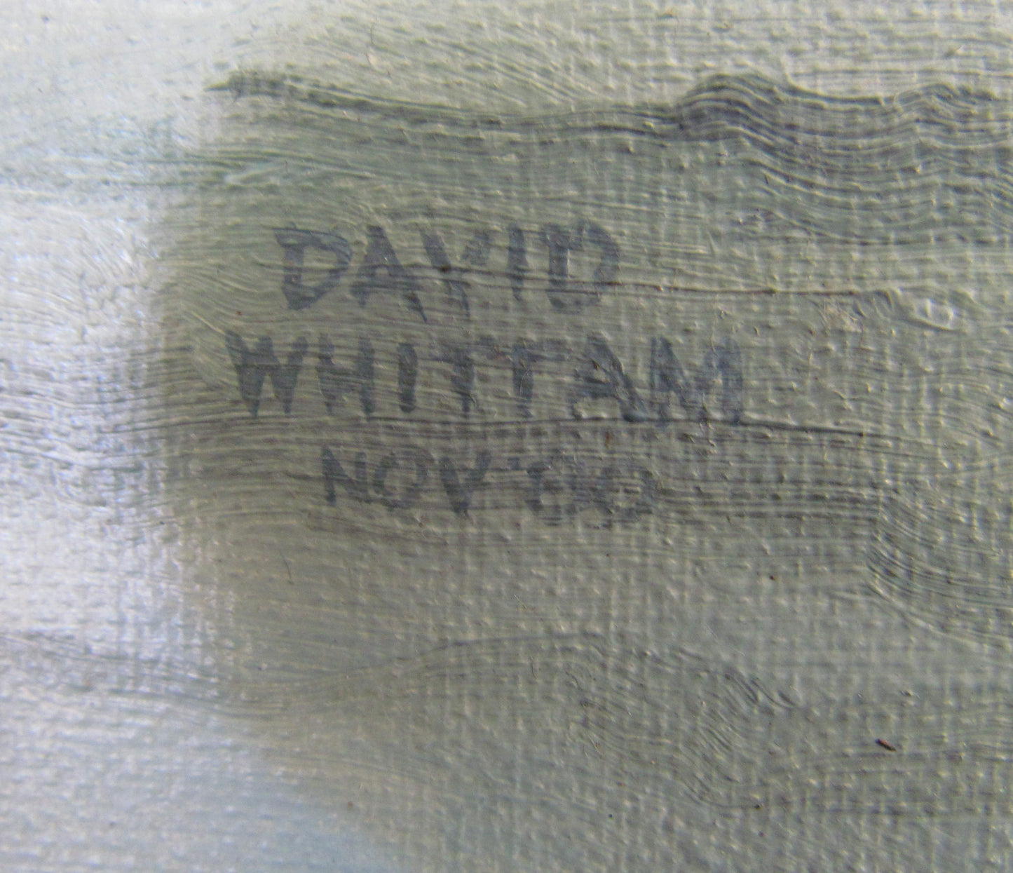 David Wittam Australian Artist Oil On Board Titled 'British Fern' 1980