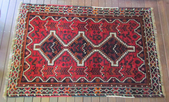 Vintage Persian Turkish Afghan Tribal Rug c.1970