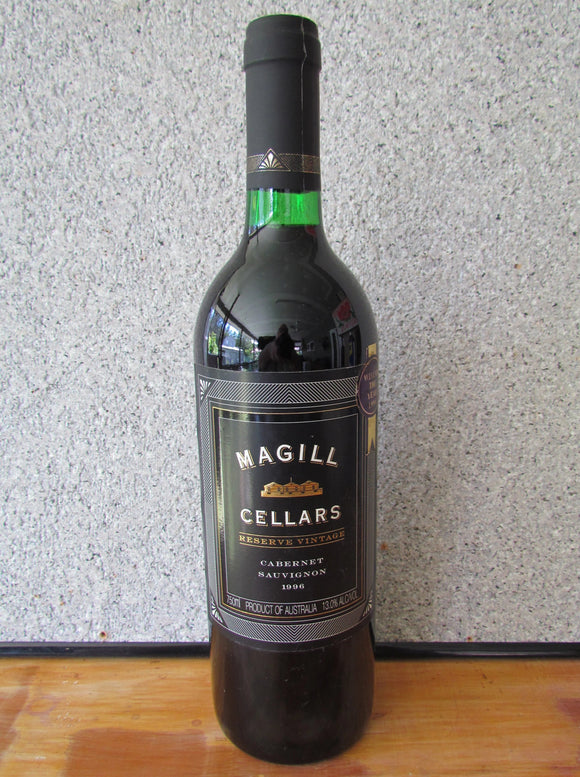 1996 Magill Cellars  Cabernet Savignon  Black Label Reserve Vintage 750 ml