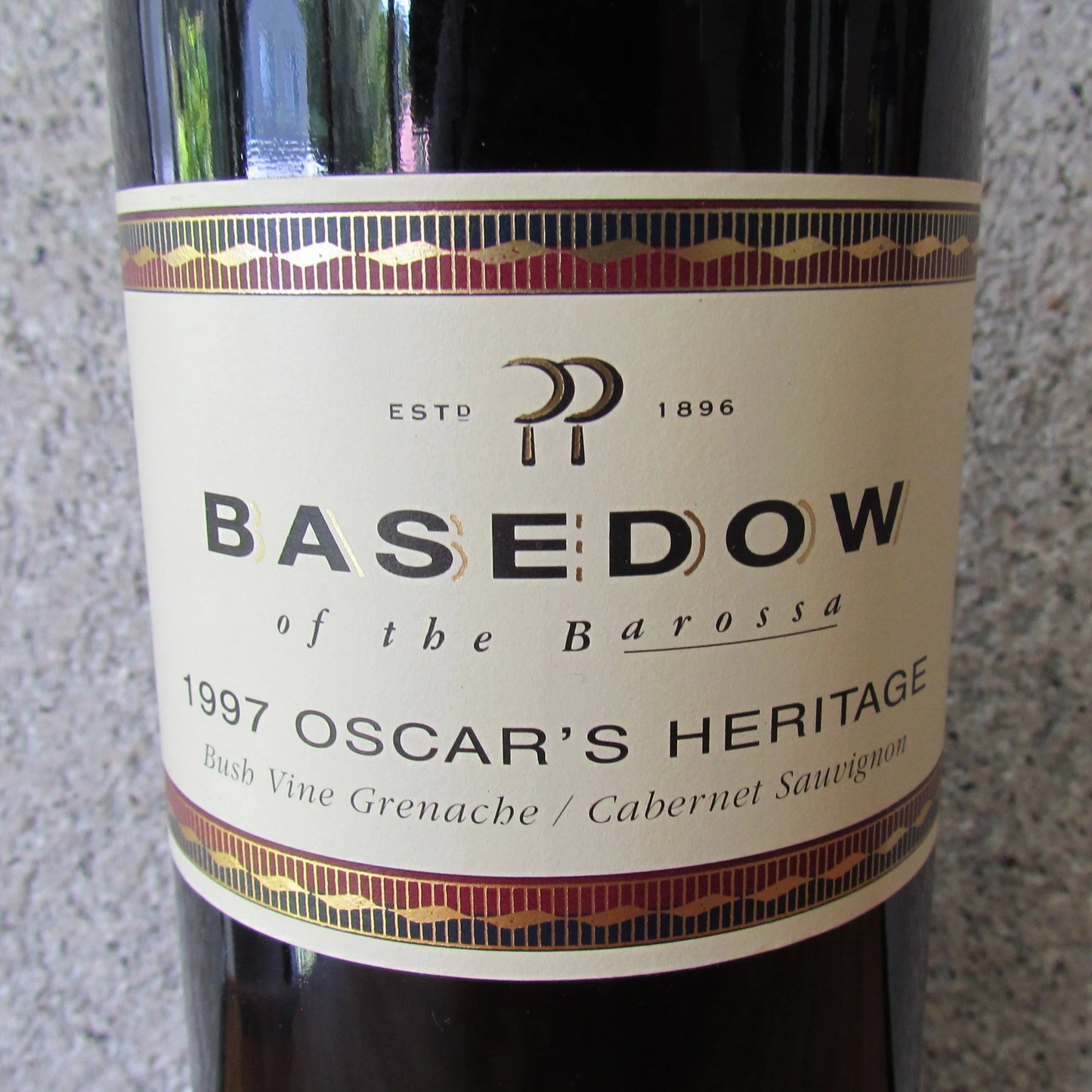 1997 Basedow Oscars Heritage Cabernet Savignon Vintage 750 ml