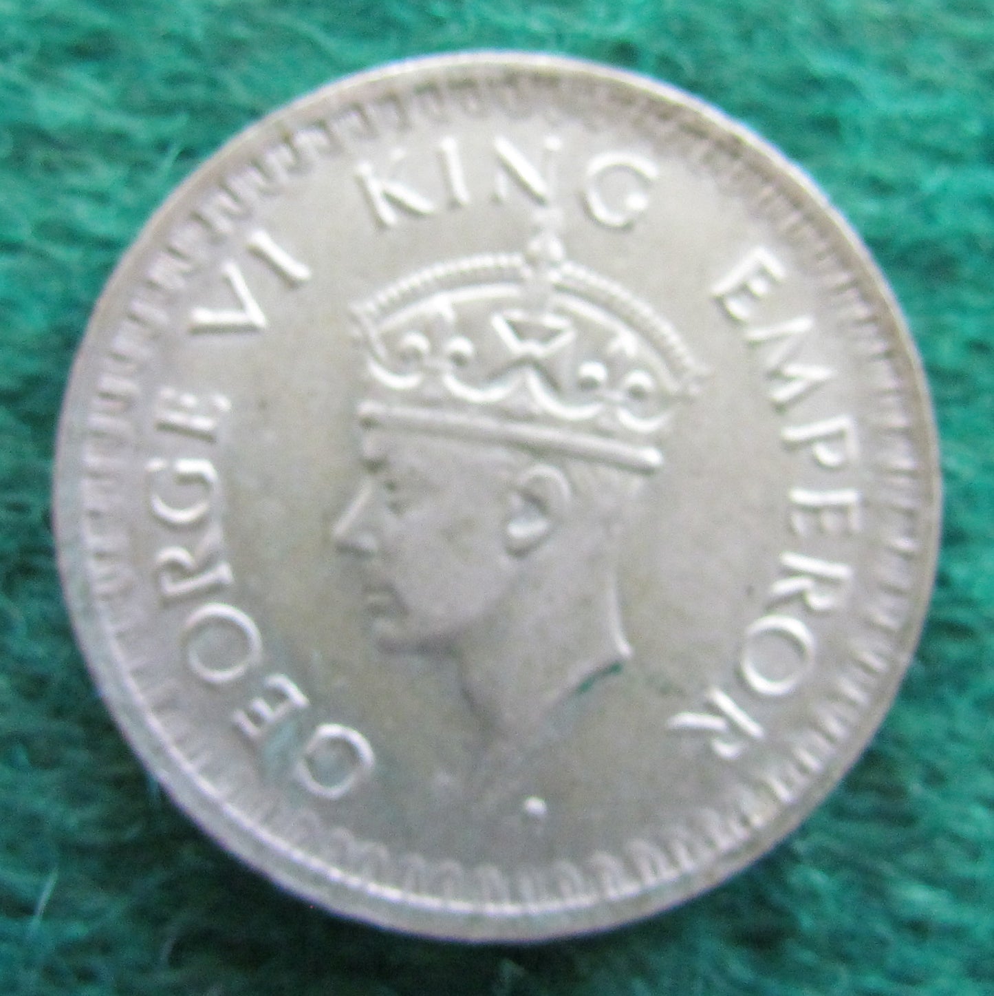 India 1944 Half 1/2 Rupee Coin