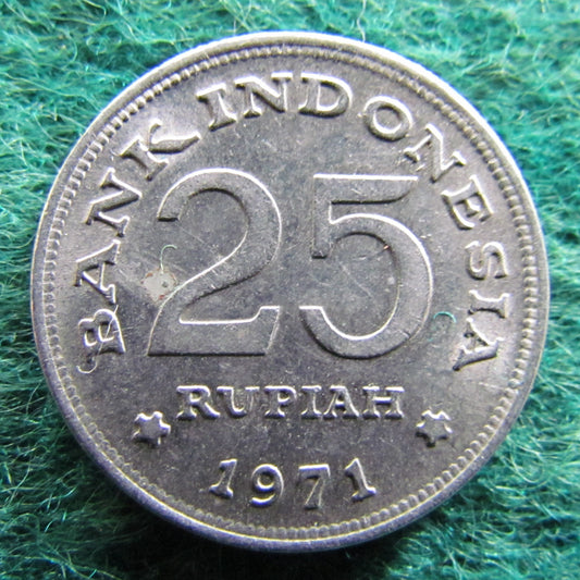 Indonesian 1971 25 Rupiah Coin - Circulated