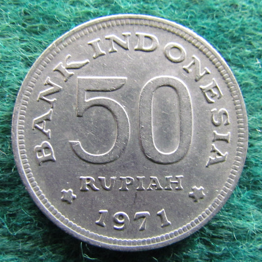 Indonesian 1971 50 Rupiah Coin - Circulated