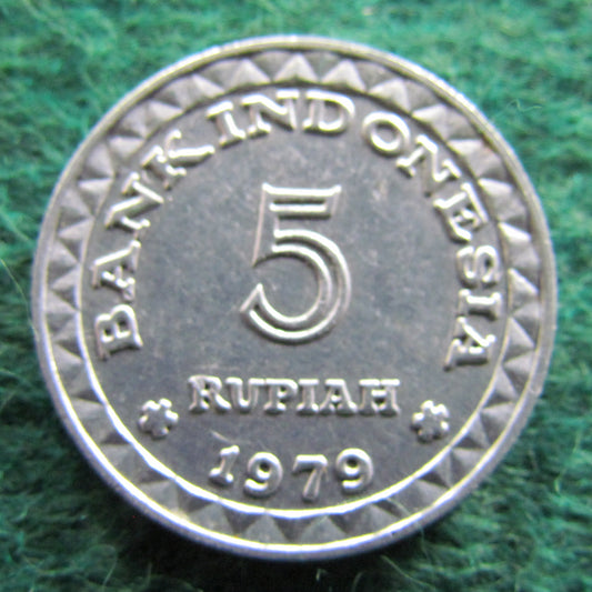 Indonesian 1979 5 Rupiah Coin - Circulated