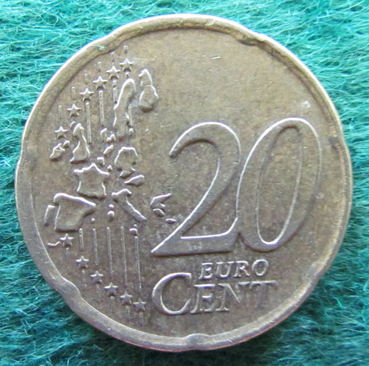 Ireland Eire 2002 20 Cent Euro Coin - Circulated