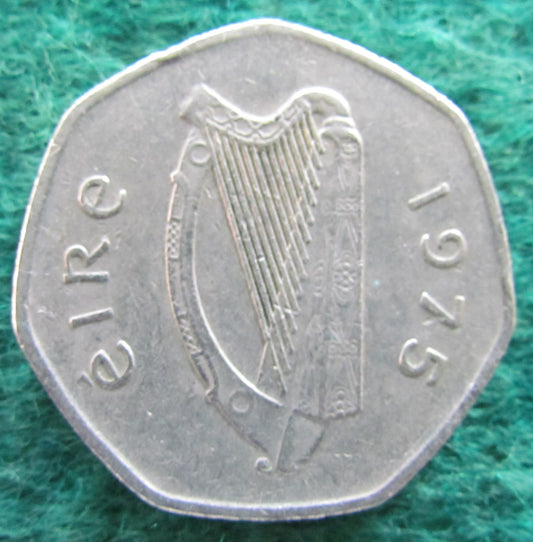 Ireland Eire 1975 50 Pence Coin