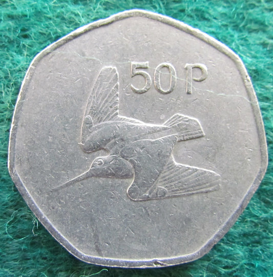 Ireland Eire 1975 50 Pence Coin