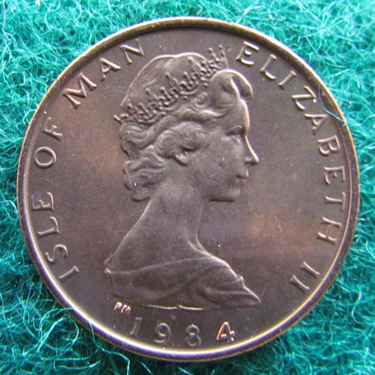 Isle Of Man 1984 1/2 Penny Coin Uncirculated