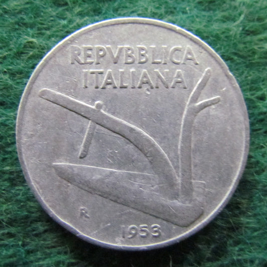Italy 1953 10 Lira Coin